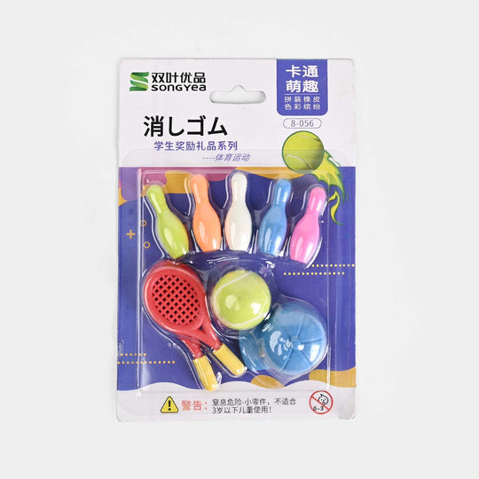 Cute Novelty Stationery Eraser Set