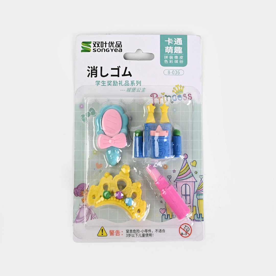 Cute Novelty Stationery Eraser Set