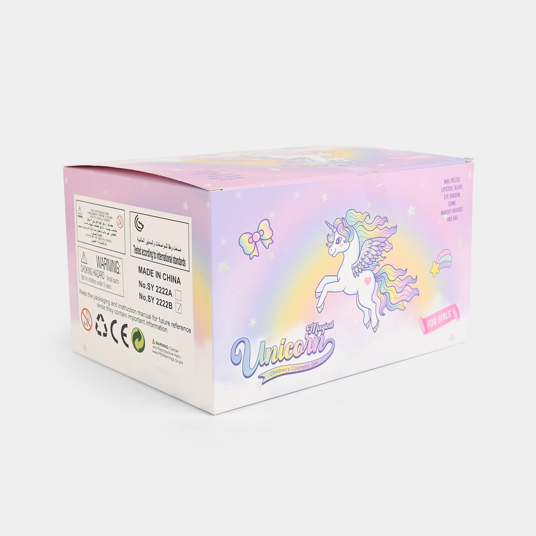 Girls Unicorn Themed Premium Vanity Makeup Set with Mirror