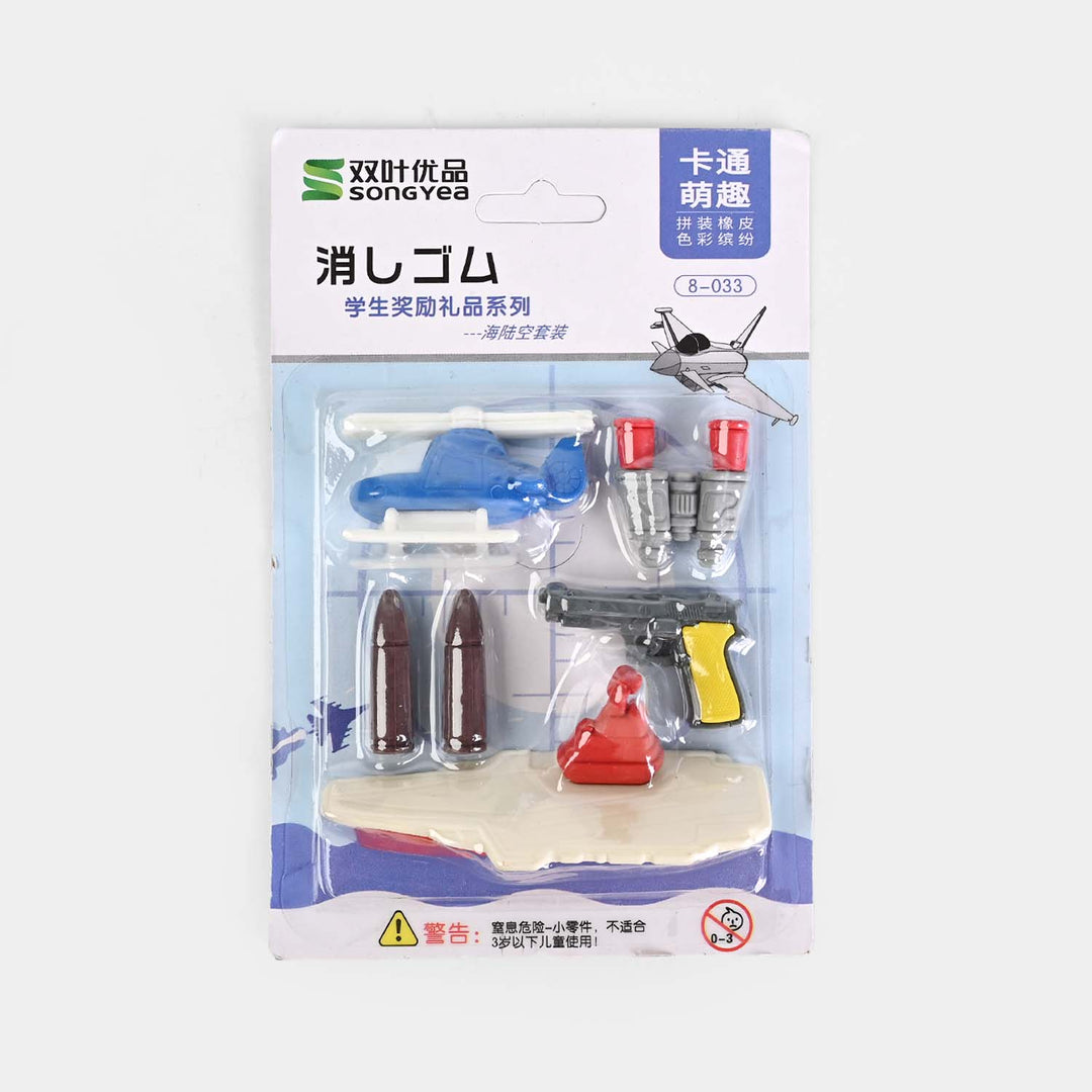 Cute Novelty Stationery Eraser Set