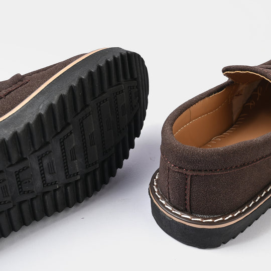 Boys Loafer 211-09-COFFEE