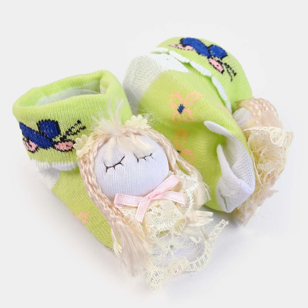 BP N. B Baby Booties -Green