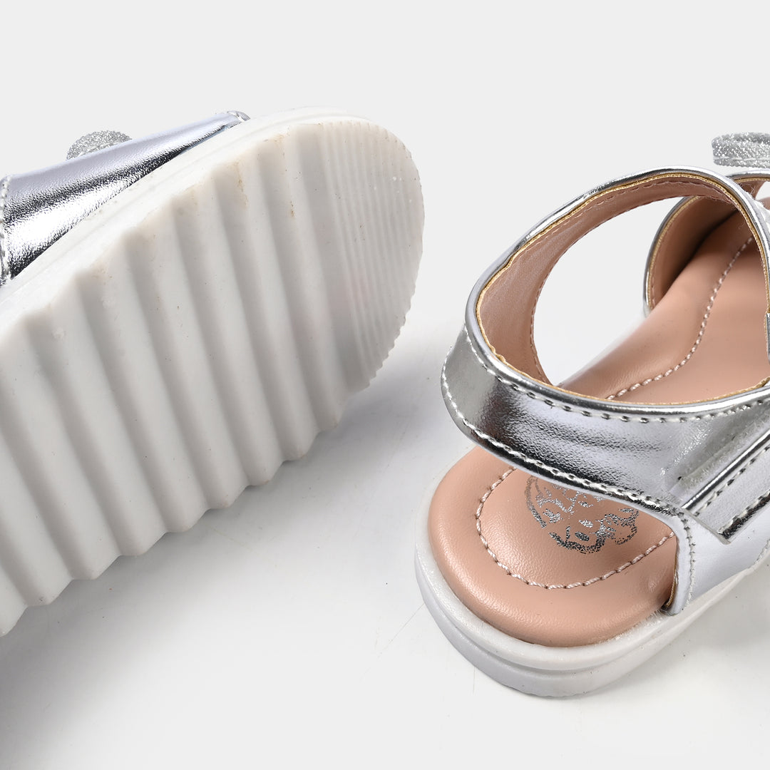 Girls Sandal 456-135-SILVER