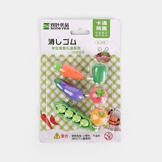 Cute Novelty Stationery Eraser Set