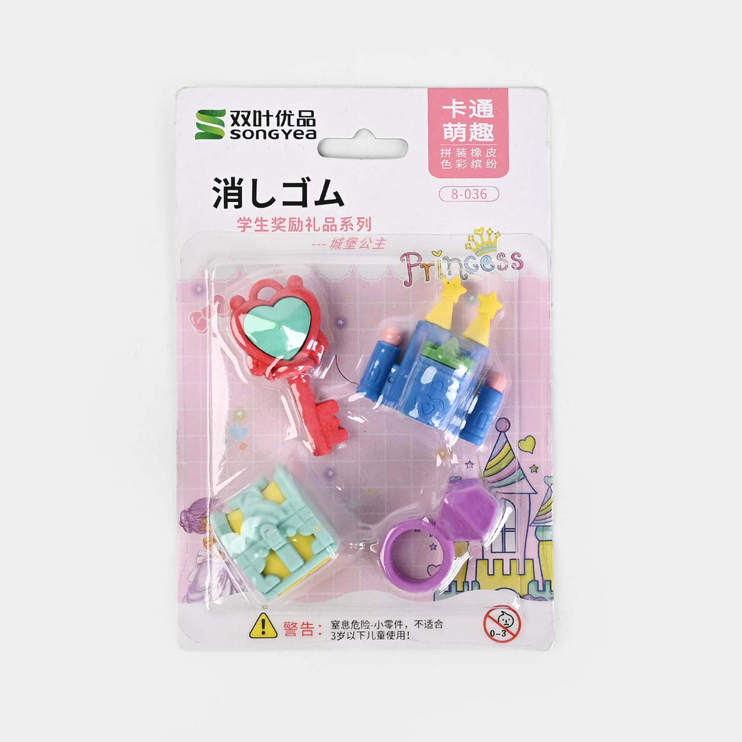 Cute Novelty Stationery Eraser Set