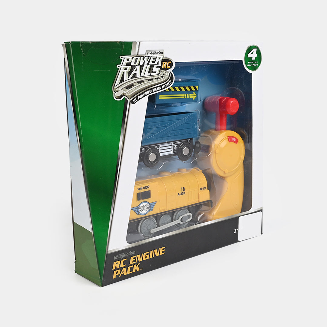 Kids Remote Control Rail Engine Train Pack Toy