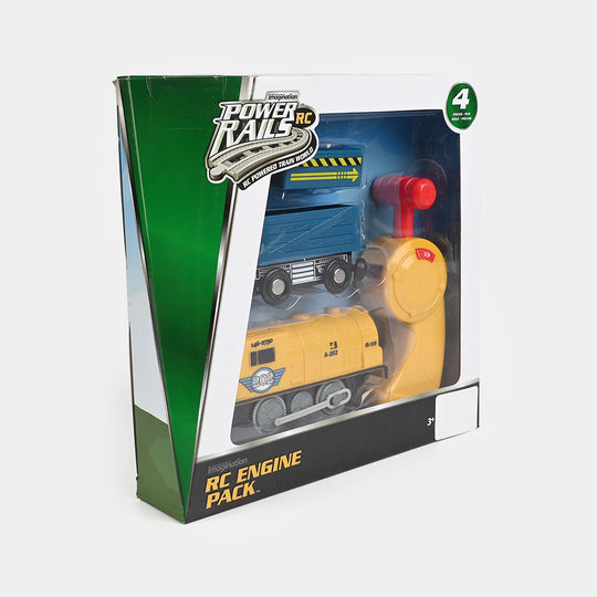 Kids Remote Control Rail Engine Train Pack Toy