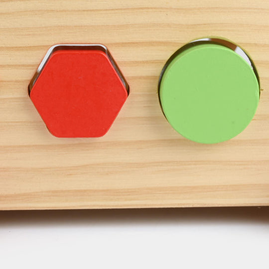 Educational Wooden Toy Shape Matching Trailer