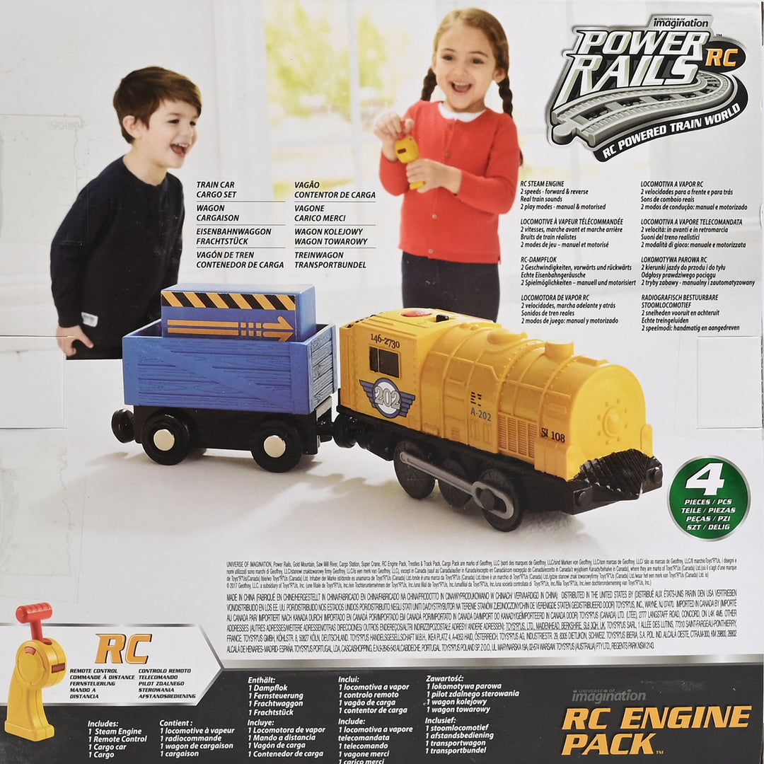 Kids Remote Control Rail Engine Train Pack Toy