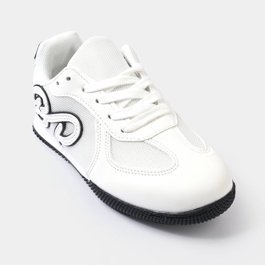 Boys Sneakers 417-5-White/Black