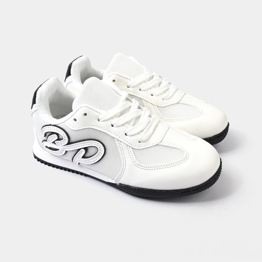 Boys Sneakers 417-5-White/Black