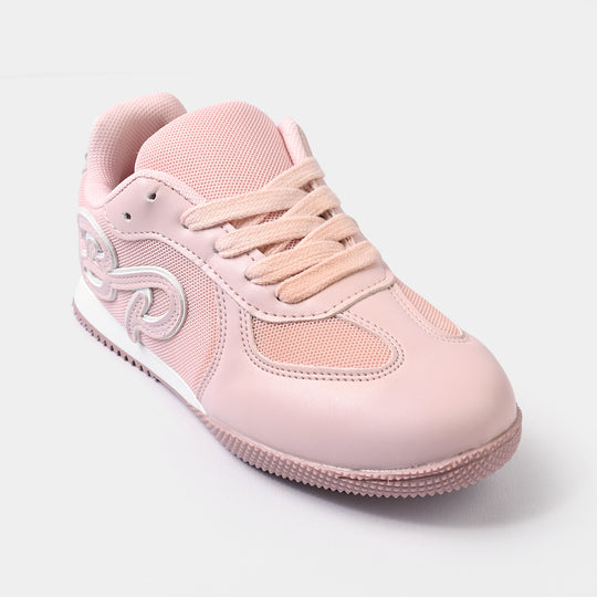 Girls Sneakers 417-5-Pink/White
