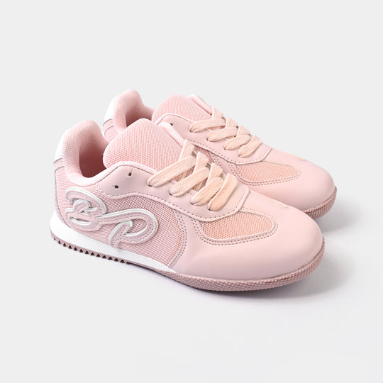 Girls Sneakers 417-5-Pink/White