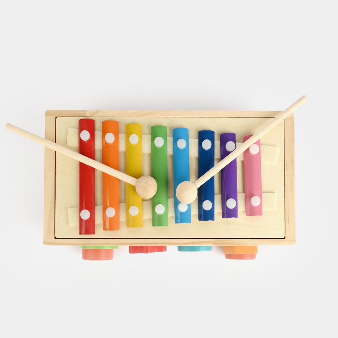 Educational Wooden Toy Shape Matching Trailer