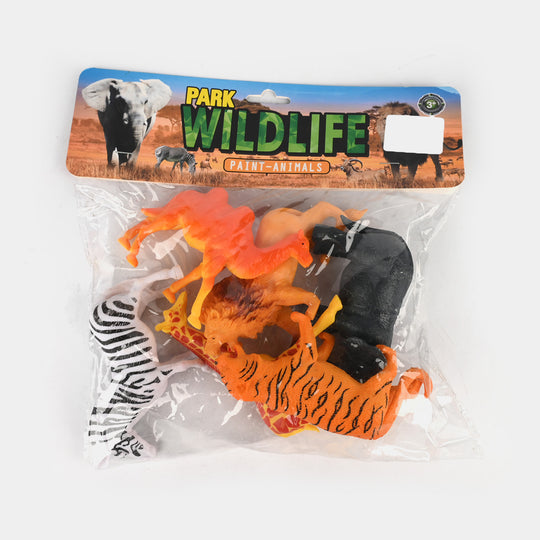 Wild Safari Animals 6PCs For Kids