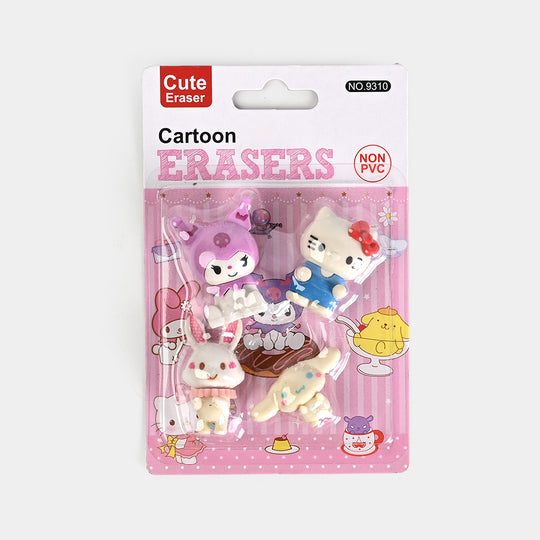 Character Shaped School Erasers for Kids