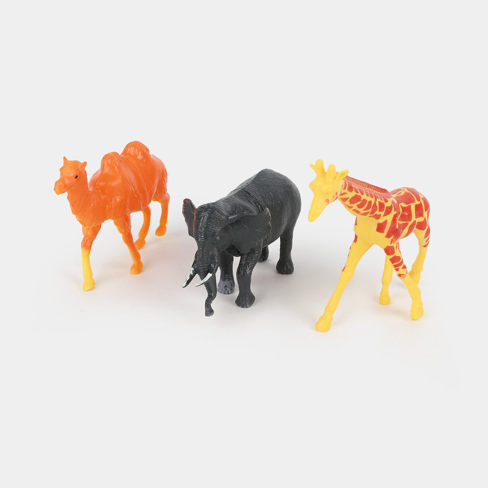 Wild Safari Animals 6PCs For Kids