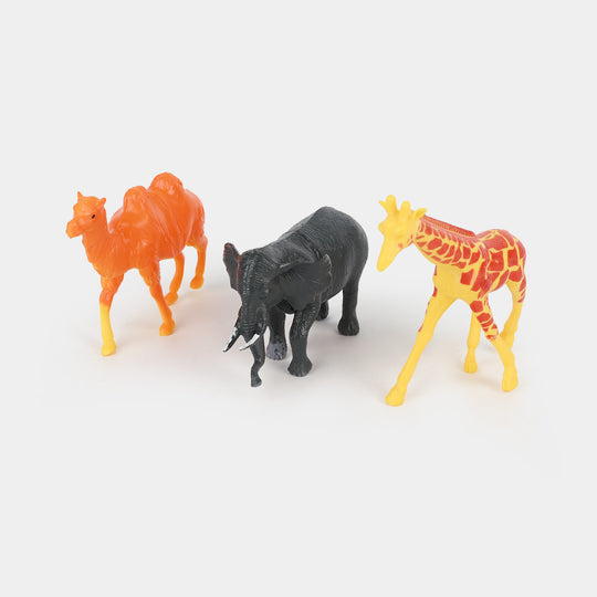 Wild Safari Animals 6PCs For Kids