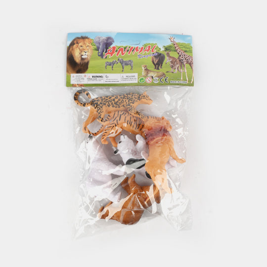 Wild Safari Animals 6PCs For Kids