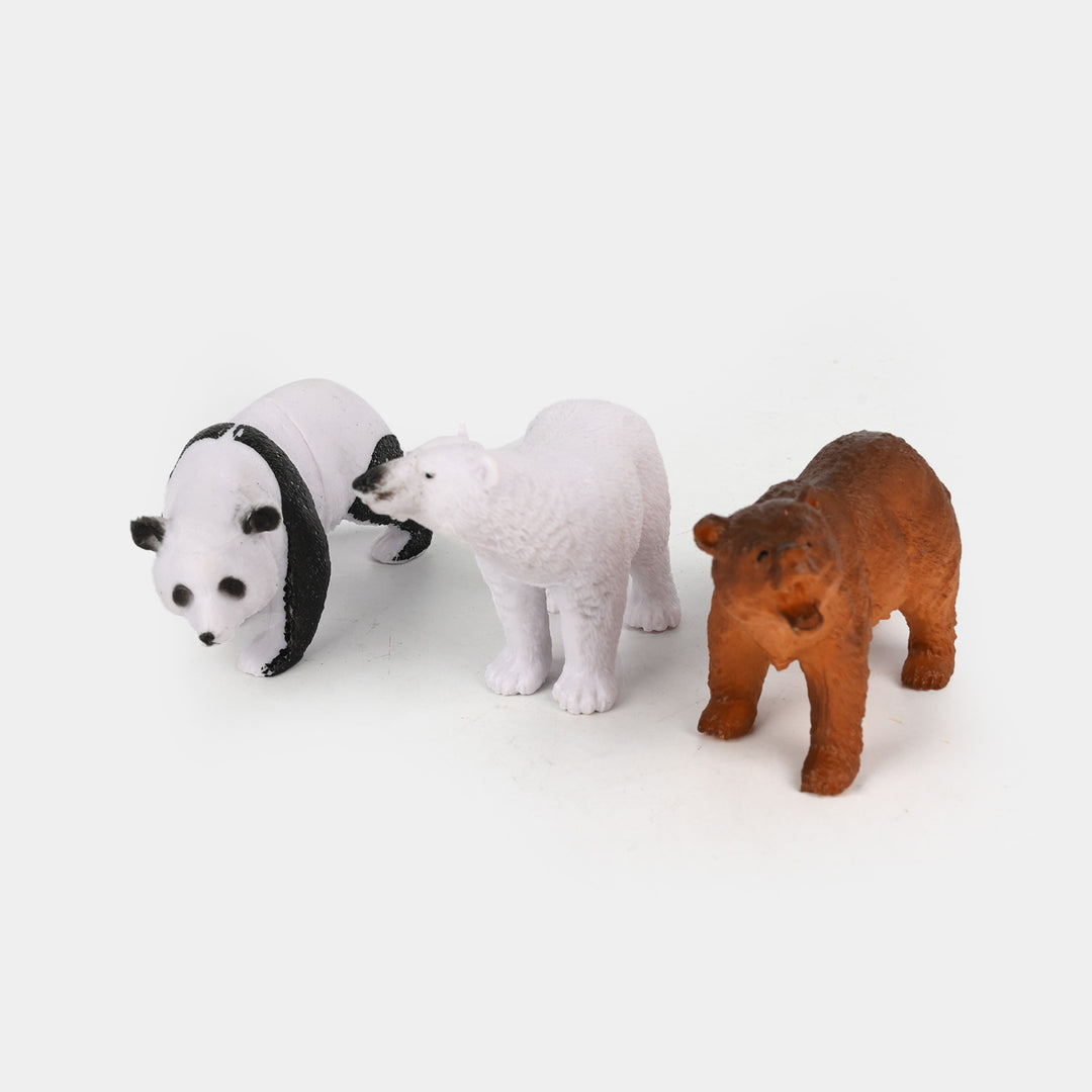 Wild Safari Animals 6PCs For Kids