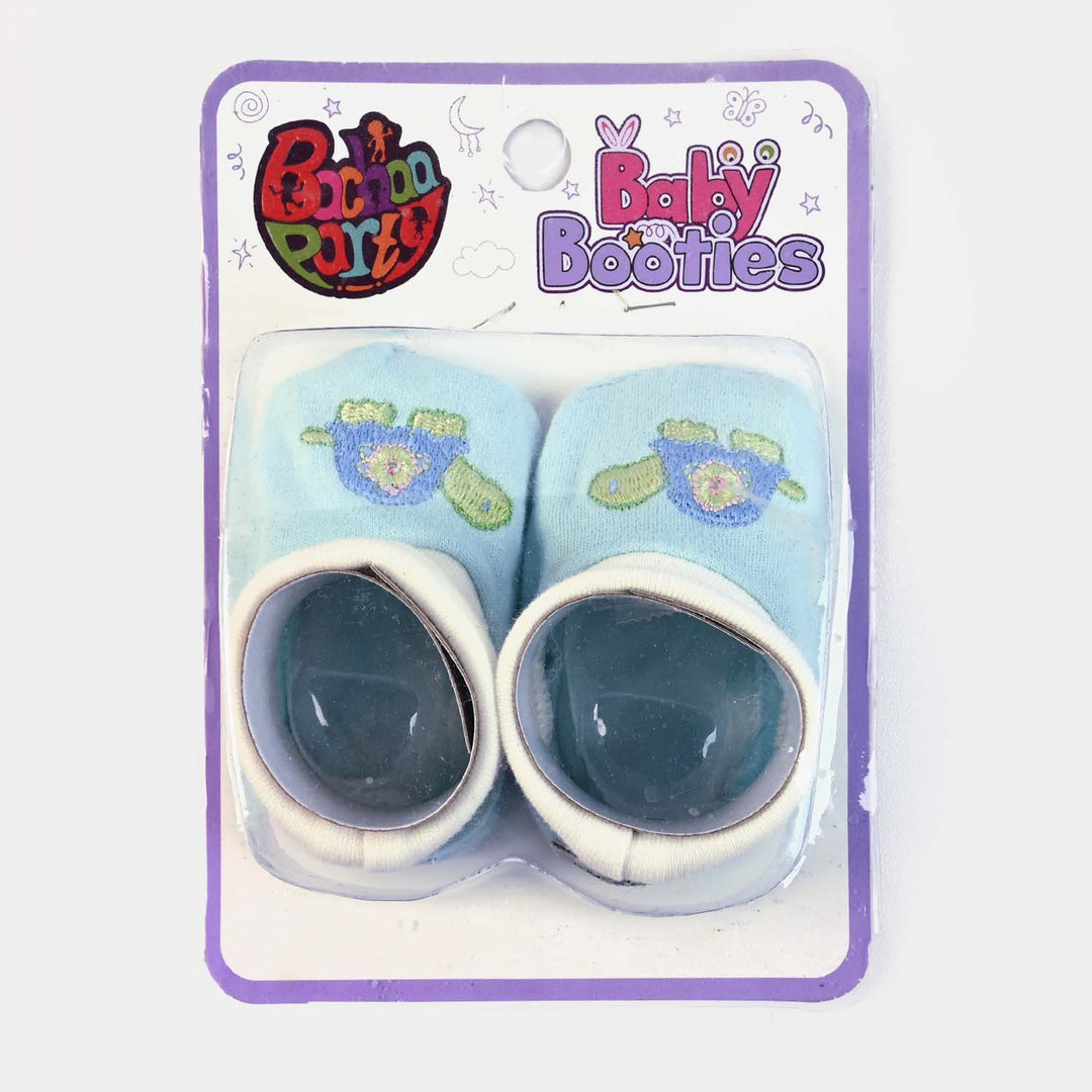 BP N. B Baby Booties -SKY BLUE