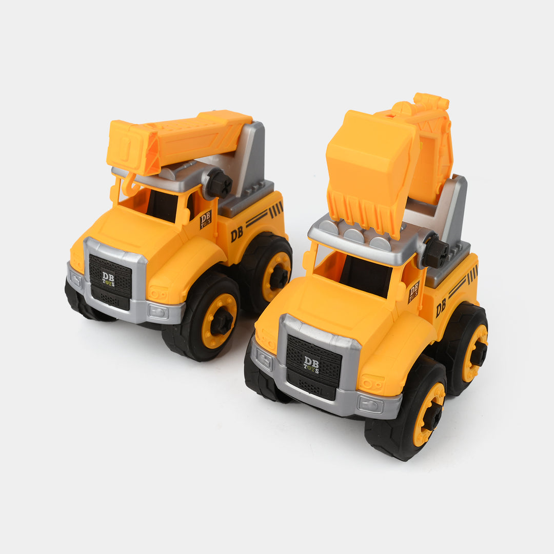 4-in-1 Construction Vehicle Toy Set For Kids