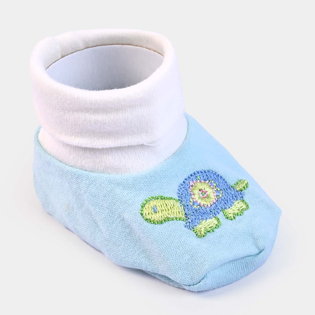 BP N. B Baby Booties -SKY BLUE