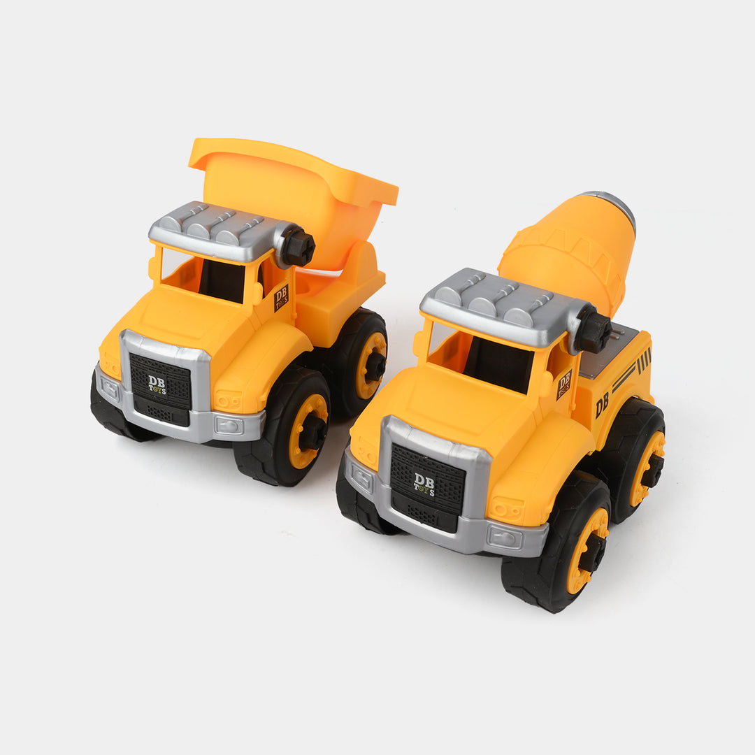 4-in-1 Construction Vehicle Toy Set For Kids