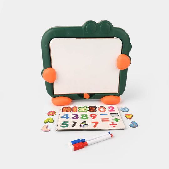 Magnetic Puzzle & Whiteboard – Educational Toy for Kids