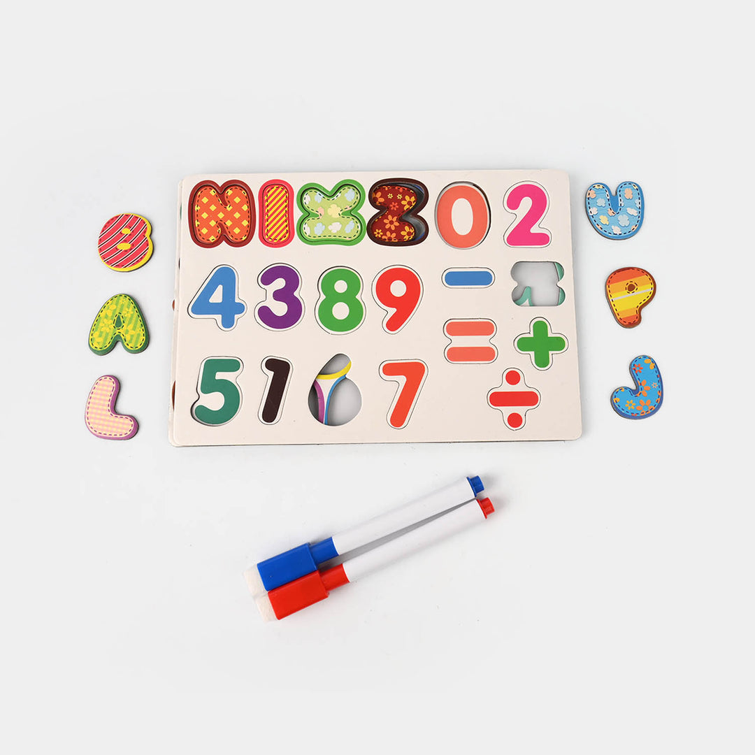 Magnetic Puzzle & Whiteboard – Educational Toy for Kids