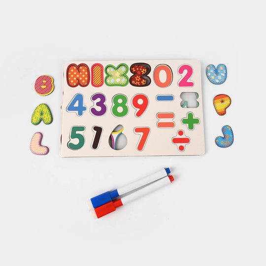 Magnetic Puzzle & Whiteboard – Educational Toy for Kids