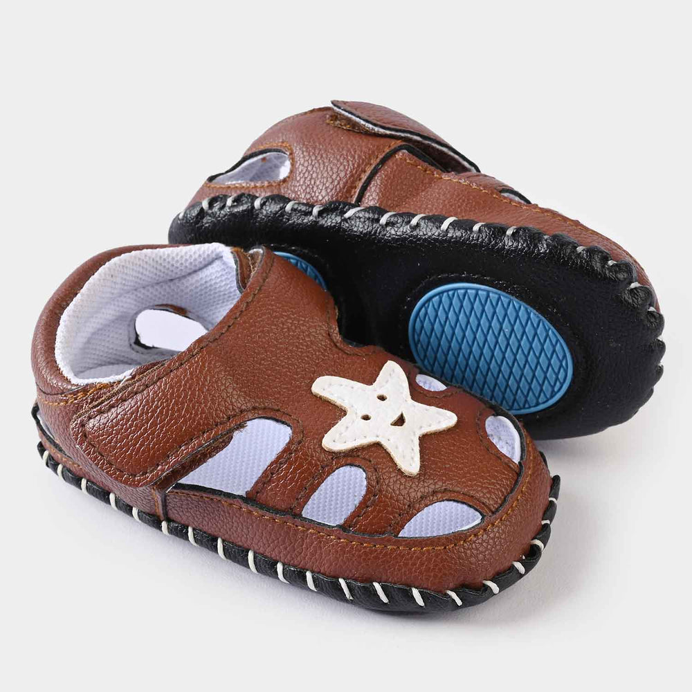 Baby Boy Shoes C-524-BROWN