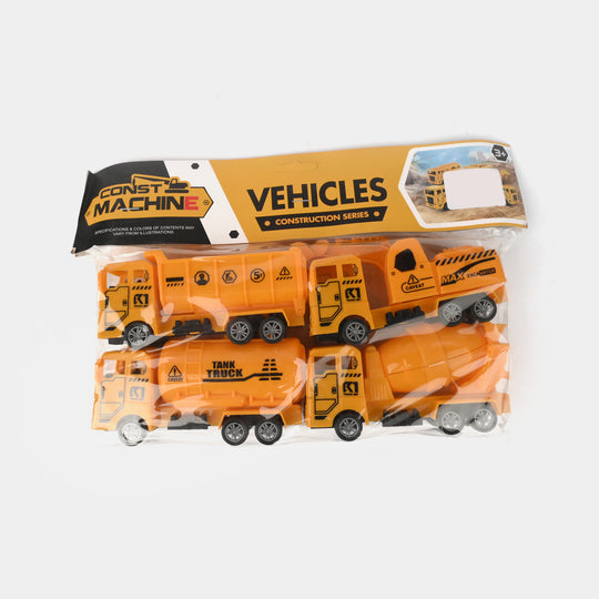 Die-Cast Construction Truck Toys Set