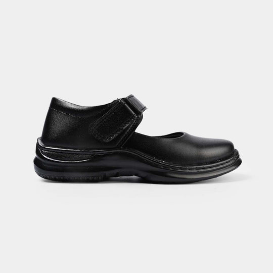 Girls School Shoes ES-09-BLACK