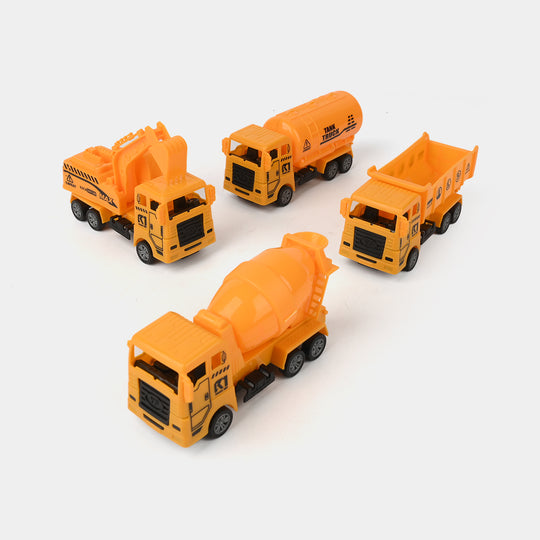 Die-Cast Construction Truck Toys Set