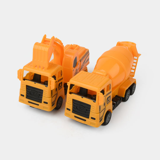 Die-Cast Construction Truck Toys Set