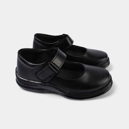 Girls School Shoes ES-09-BLACK
