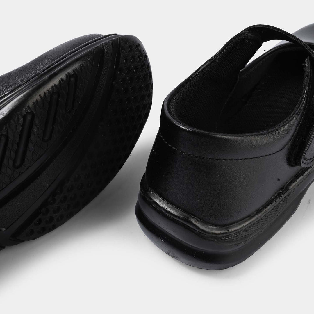 Girls School Shoes ES-09-BLACK