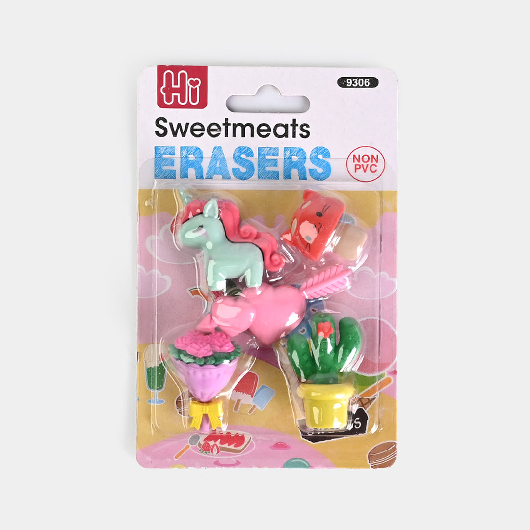 Cute Novelty Stationery Eraser Set