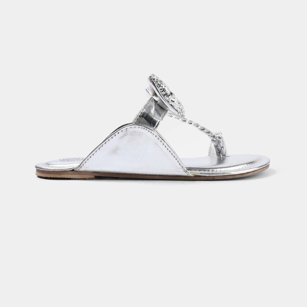 Girls Kolhapuri MT-08-SILVER