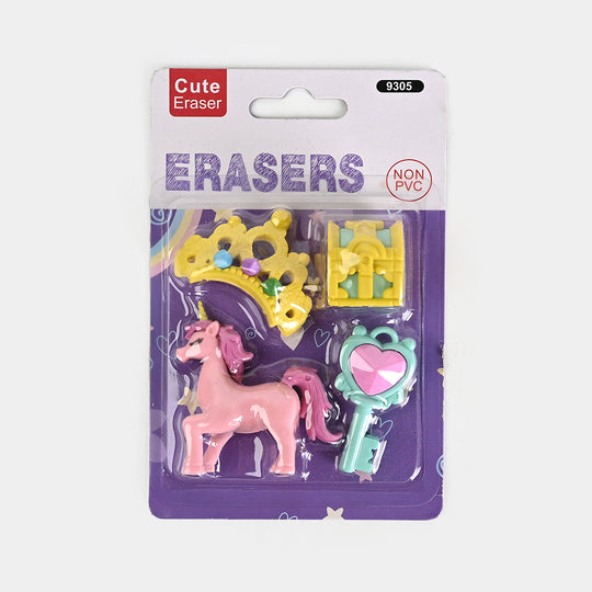 Cute Novelty Stationery Eraser Set