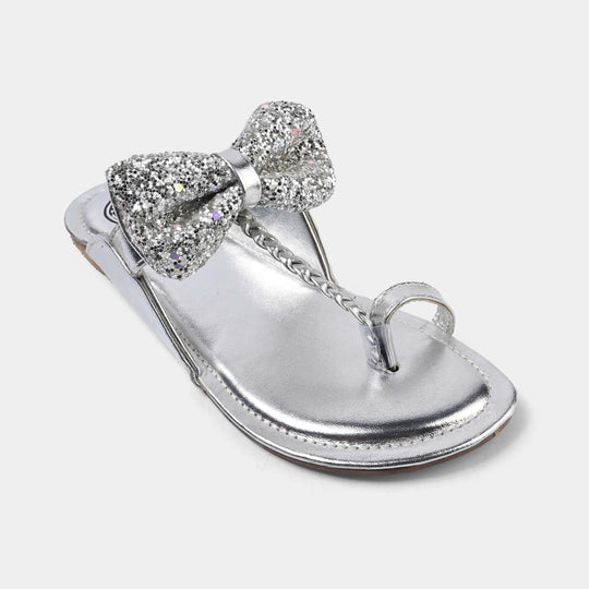Girls Kolhapuri MT-08-SILVER