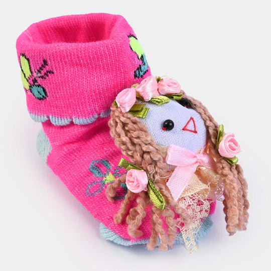 BP N. B Baby Booties -D. PINK