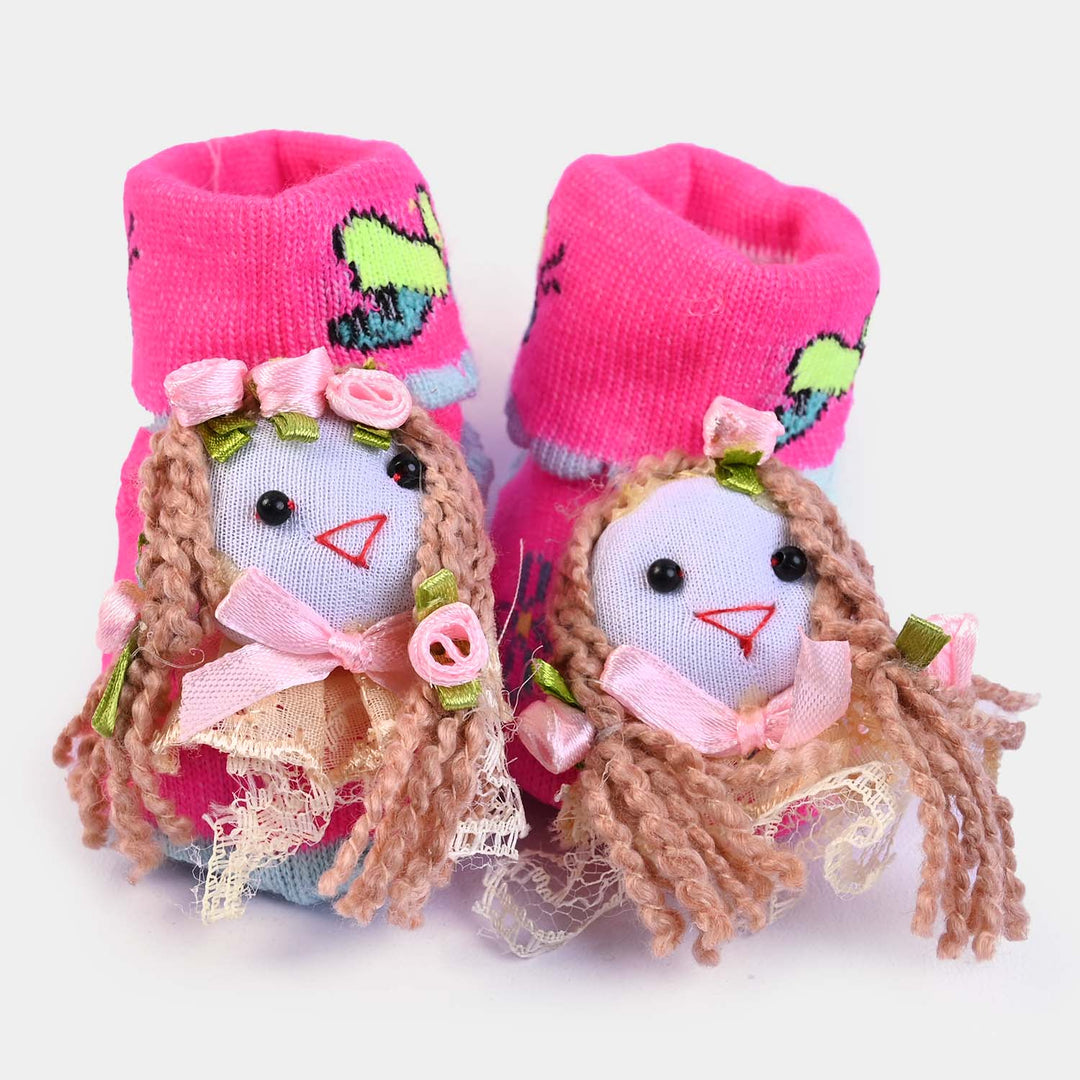 BP N. B Baby Booties -D. PINK