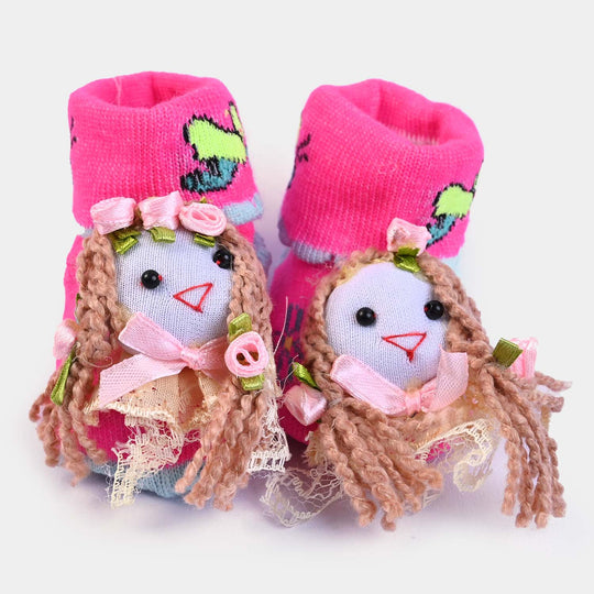 BP N. B Baby Booties -D. PINK
