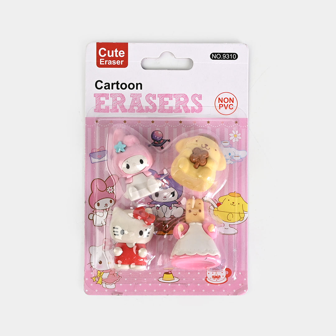 Character Shaped School Erasers for Kids