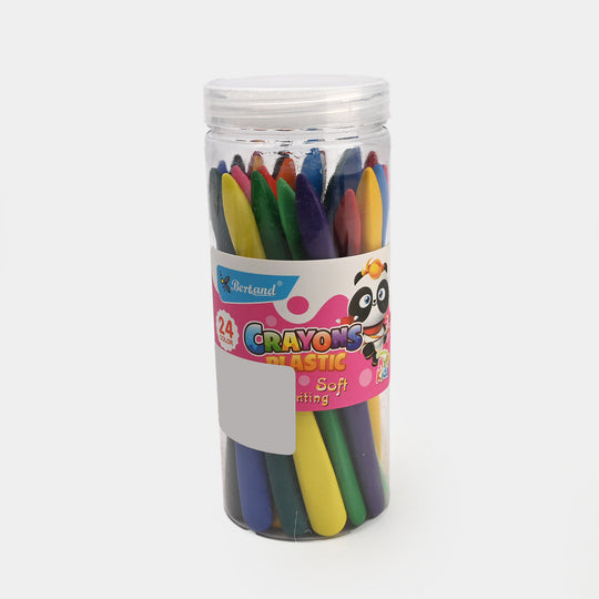 FUN & LEARN WITH PLASTIC CRAYON | 24Pcs