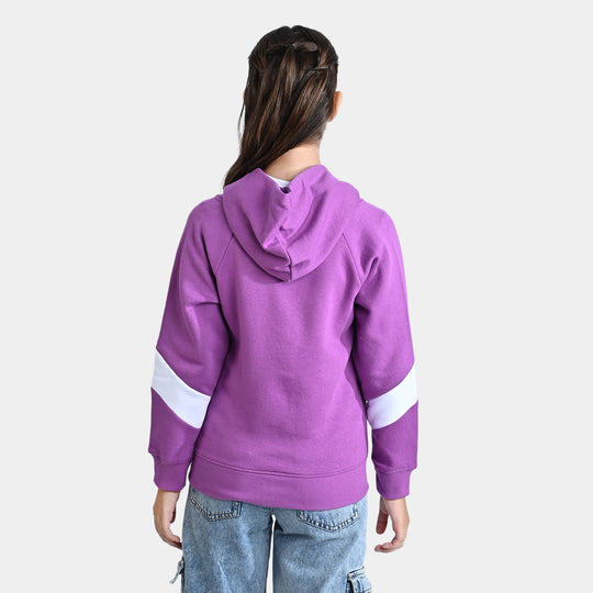 Girls Fleece Knitted Jacket Be Kind