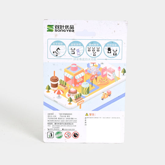 Cute Novelty Stationery Eraser Set