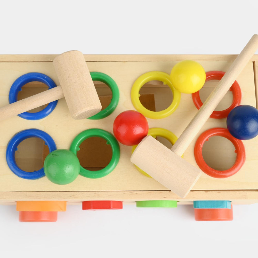 Educational Wooden Toy Shape Matching Trailer